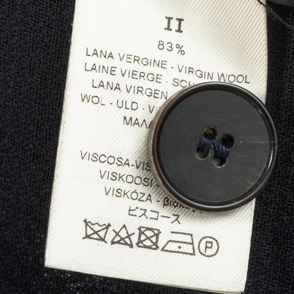 Forte Forte AW/14 Navy Wool-Blend Crepe Single-Breasted Blazer - Picture 9 of 11